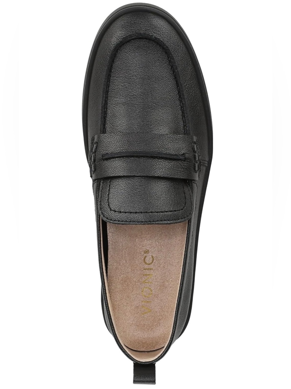 Vionic Women’s Black Leather Penny Loafer Slip-On Size 8.5 - Picture 5 of 16